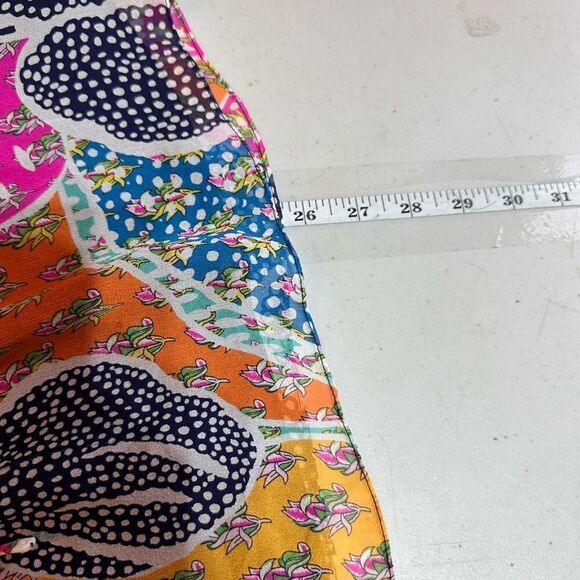 Diane Von Furstenberg Womens Silk Camila Off The Shoulder Top Multi-Color Size 4 - Picture 11 of 11